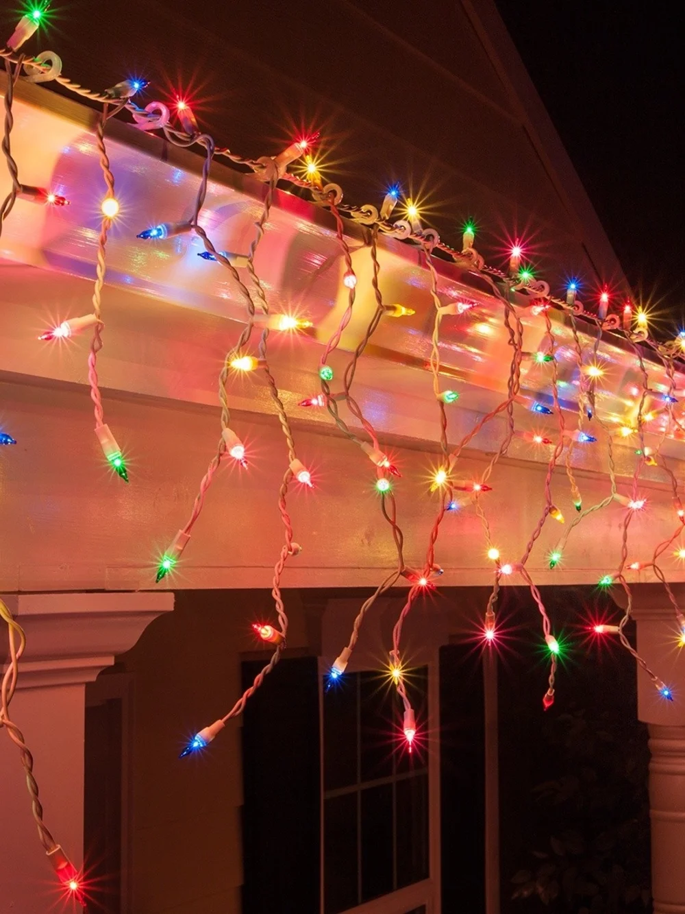 Multi-Color Holiday Icicle LED Lights - Home Holiday